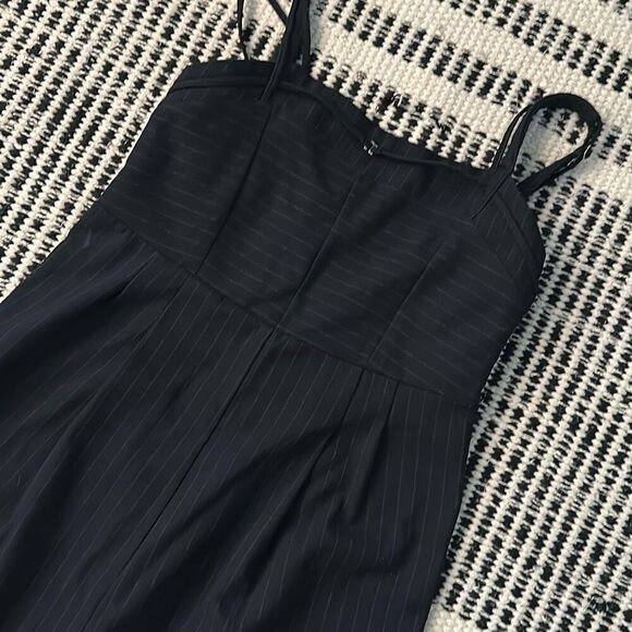 Zara Kids Size 11-12 Girls Blue Striped Jumpsuit - Picture 4 of 7